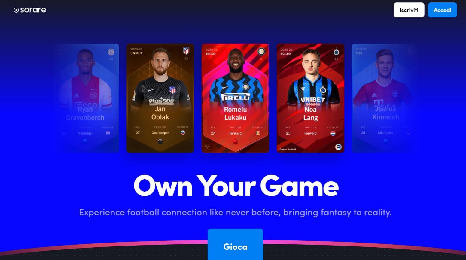 Sorare, la startup che fonde blockchain e fantacalcio