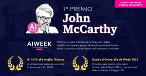 AI Week 2021 - La settimana dell'intelligenza Artificiale - Premio John McCarthy