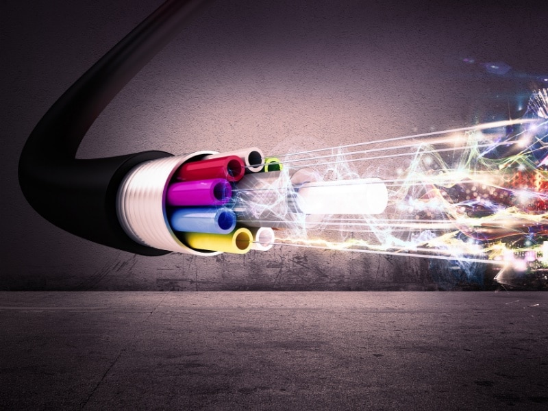 fibra ottica, connettività