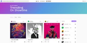 Showtime social media NFT