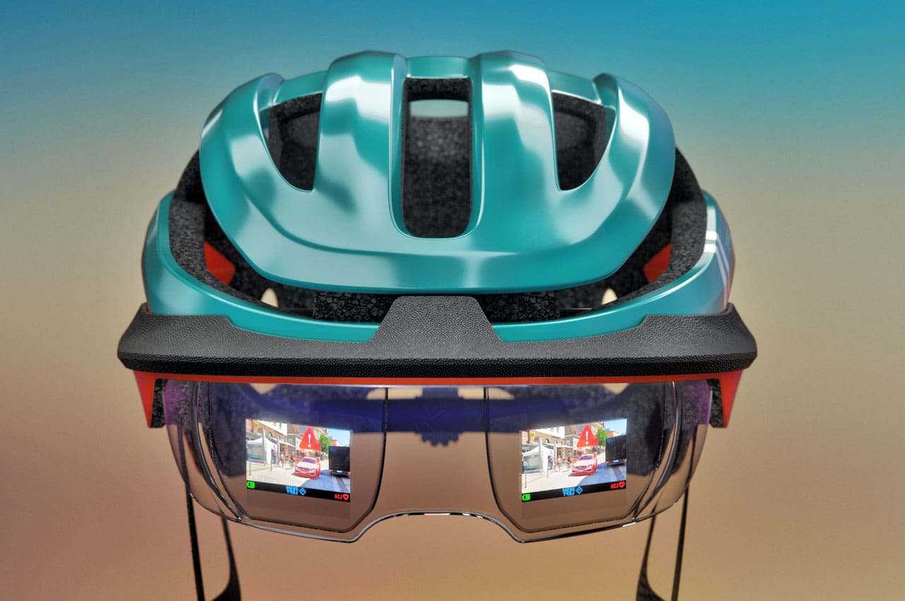 intelligenza-artificiale: elmetto per ciclisti