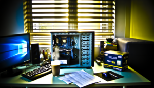 PC da gaming che mostra il test cpu crimson desert su vari processori, X3D e Raptor Lake