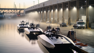 Crescita barche elettriche Arc prototipo in acqua sostenibile Los Angeles