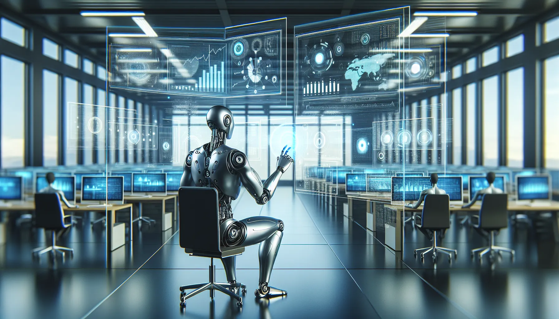 l'impatto dei robot sul settore dei servizi finanziari