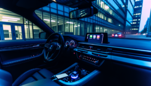 Dashboard Apple CarPlay con chatgpt carplay attivo tramite comandi vocali