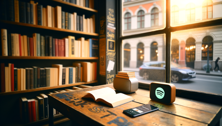 Schermata Spotify con integrazione Bookshop per libri cartacei spotify
