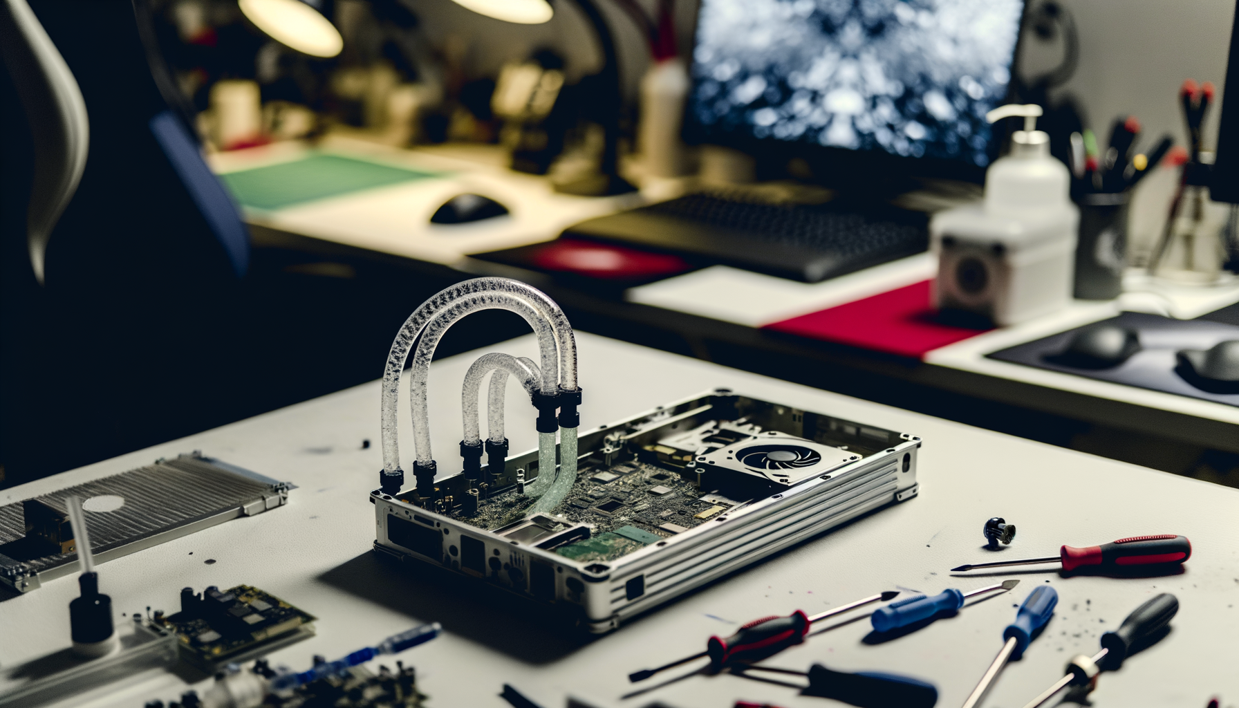 MacBook Neo con mod macbook neo liquid cooling e sistema di raffreddamento a liquido