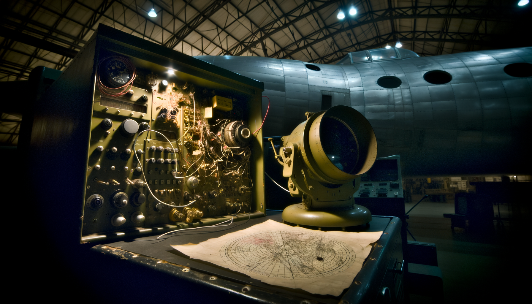 Componenti del computer elettromeccanico B-52 nel sistema di navigazione aereo