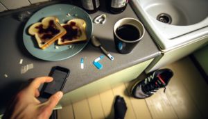 Biosensori glucosio indossabili applicati sul braccio per monitoraggio continuo