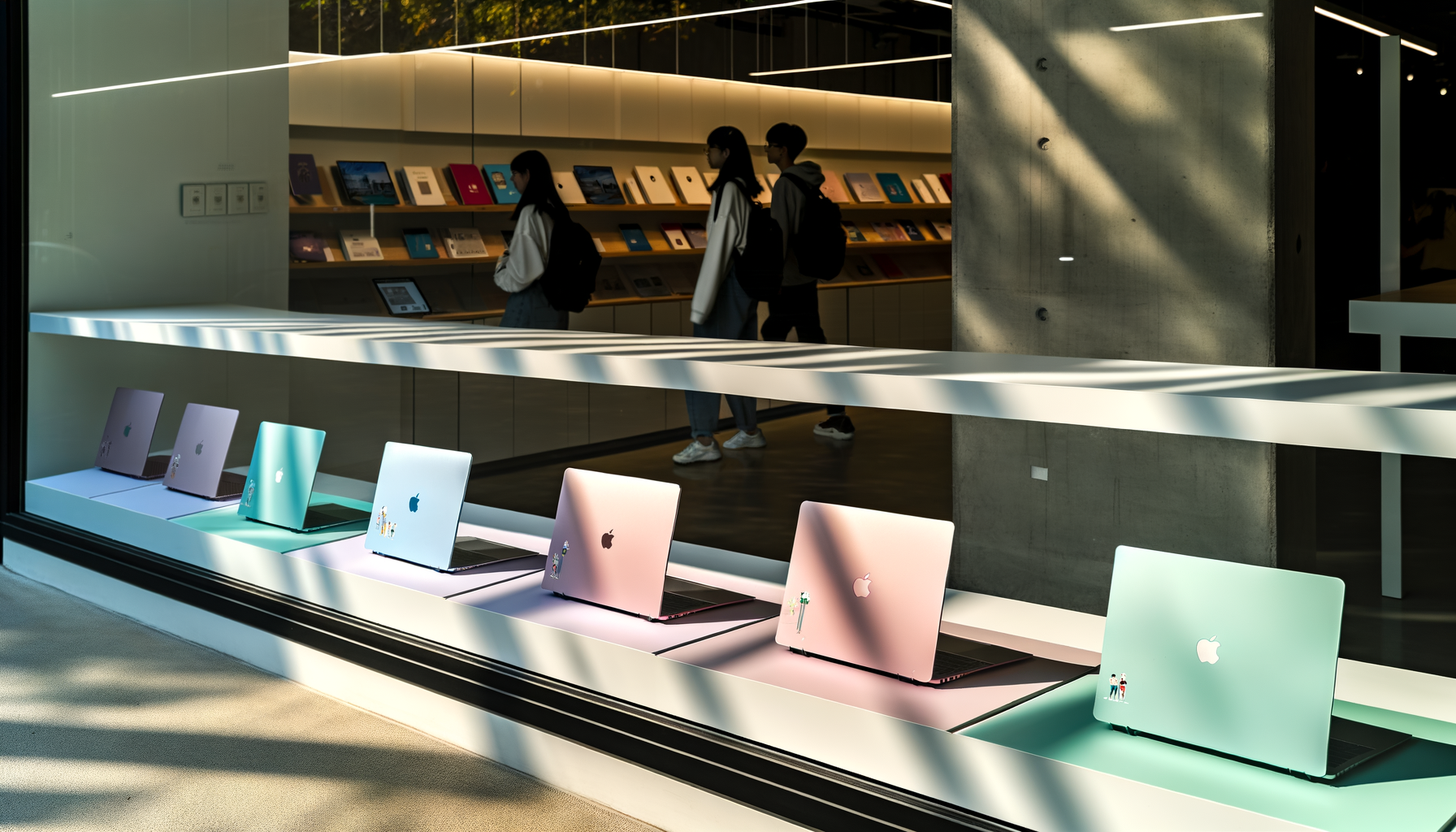 MacBook Neo colorato su scrivania per studenti e laptop accessibile Apple