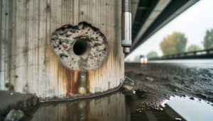 Sensori per rilevare microbi calcestruzzo in un ponte