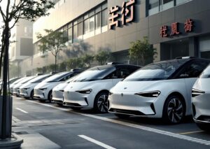 Robotaxi xpeng in produzione con tecnologia autonoma per la mobilità urbana