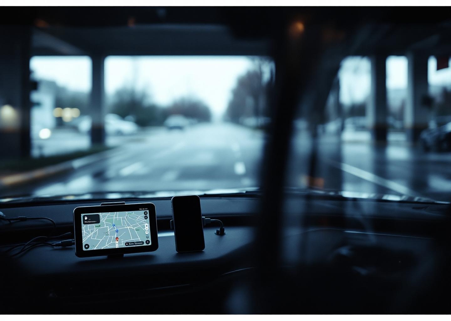 Gemini maps carplay su Google Maps per iPhone mostrato su schermo auto