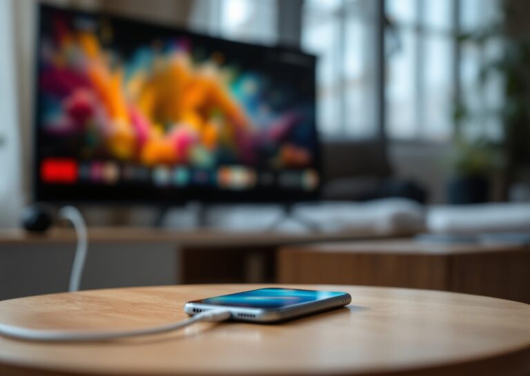 Google cast iphone su schermata iOS con streaming verso smart TV