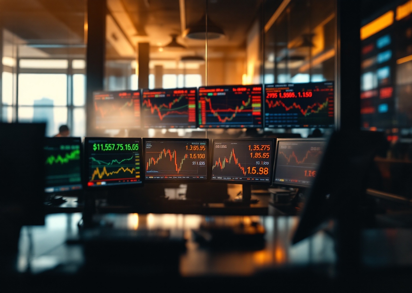 Schermata di trading con futures token ai su exchange digitale