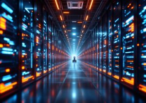 Schema cloud per internet per macchine con traffico tra agenti IA