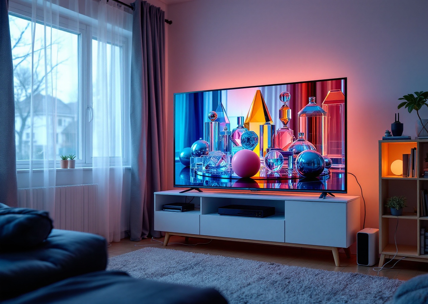 Video volumetrico streaming su computer e smart TV con scena 3D immersiva