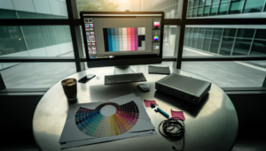 Mx creative console office con Word, Excel e PowerPoint su desktop