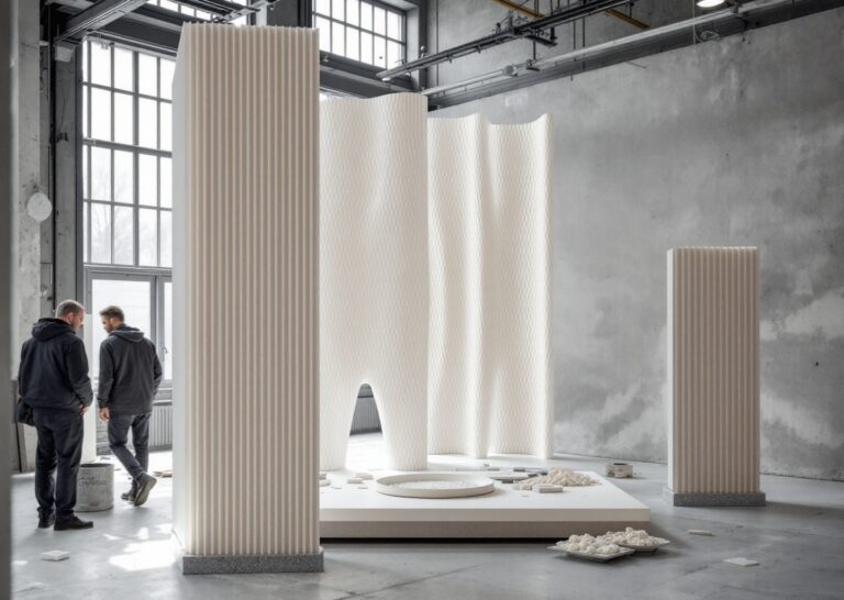 Pannello architettonico in materiali yeast-based 3d stampato per interni