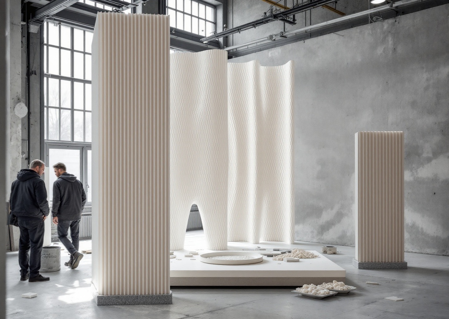 Pannello architettonico in materiali yeast-based 3d stampato per interni