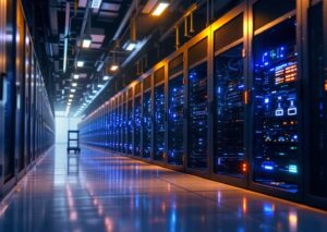 Data center cpus e GPU in un'infrastruttura AI ad alte prestazioni