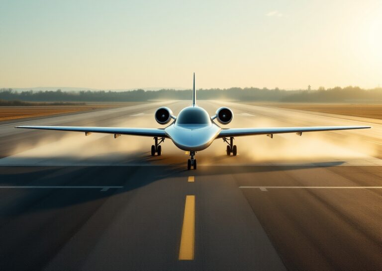 Aereo ibrido elettrico durante il primo volo con pilota a bordo