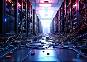 Dashboard di sicurezza che mostra code sprawl in azienda, focus sulle automazioni AI