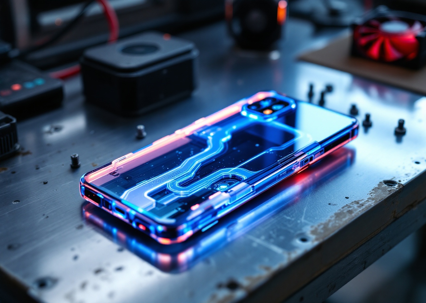 Smartphone gaming Redmagic con liquid cooling redmagic visibile