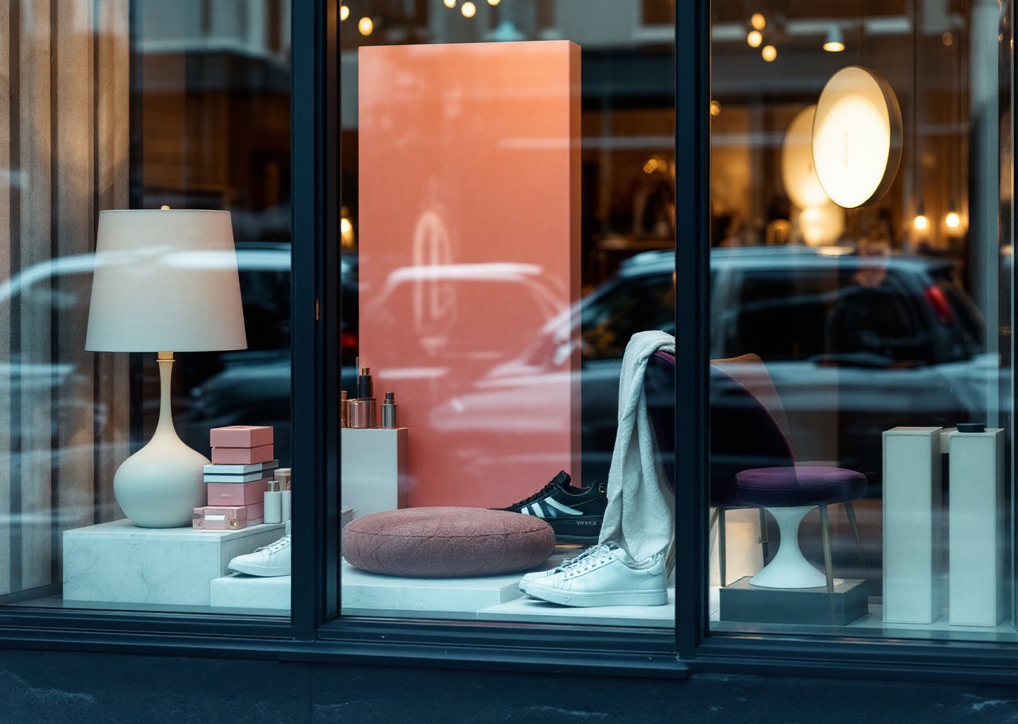 Interfaccia di una app ai shopping con AI conversazionale in stile Pinterest