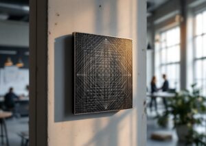 Metapanelli 3d wireless stampati in 3D guidano il segnale oltre un muro indoor