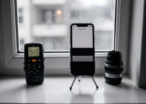 Interfaccia di Halide Mark III su iPhone con controlli manuali di scatto