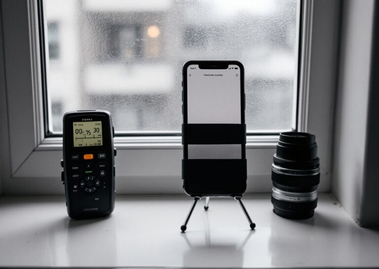 Interfaccia di Halide Mark III su iPhone con controlli manuali di scatto