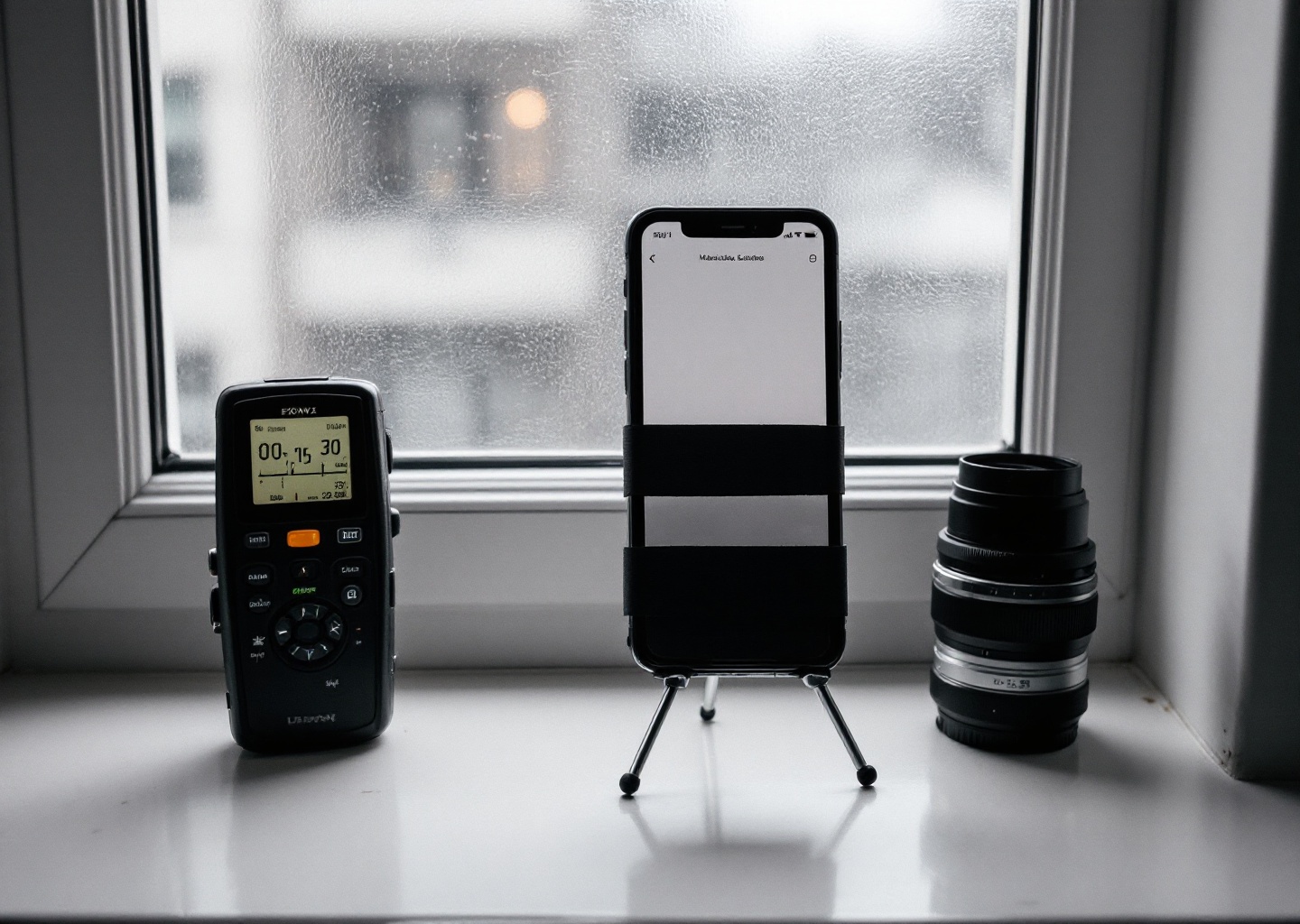 Interfaccia di Halide Mark III su iPhone con controlli manuali di scatto