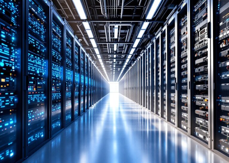 Server arm data center con cluster GPU in un'infrastruttura AI