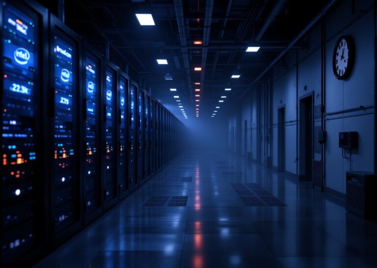 Grafico che mostra la potenza di calcolo AI dominata da Intel, Broadcom e NVIDIA