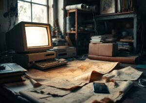 Schermata di Past Maps mostra vecchie mappe valorizzando old school web