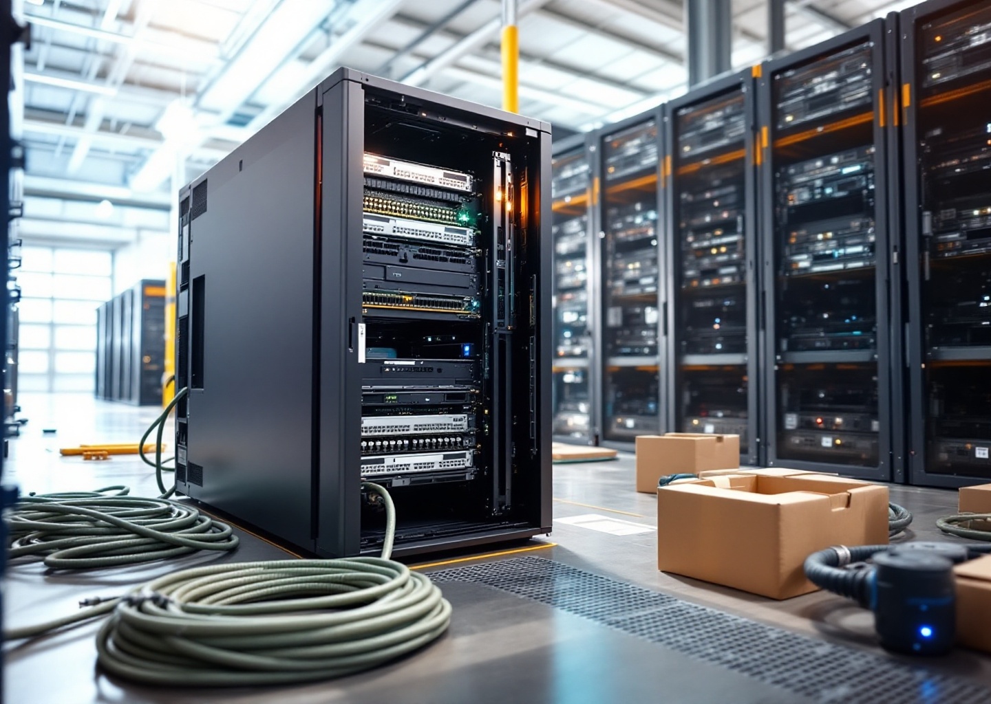 Chip ai intel Crescent Island con raffreddamento ad aria in data center