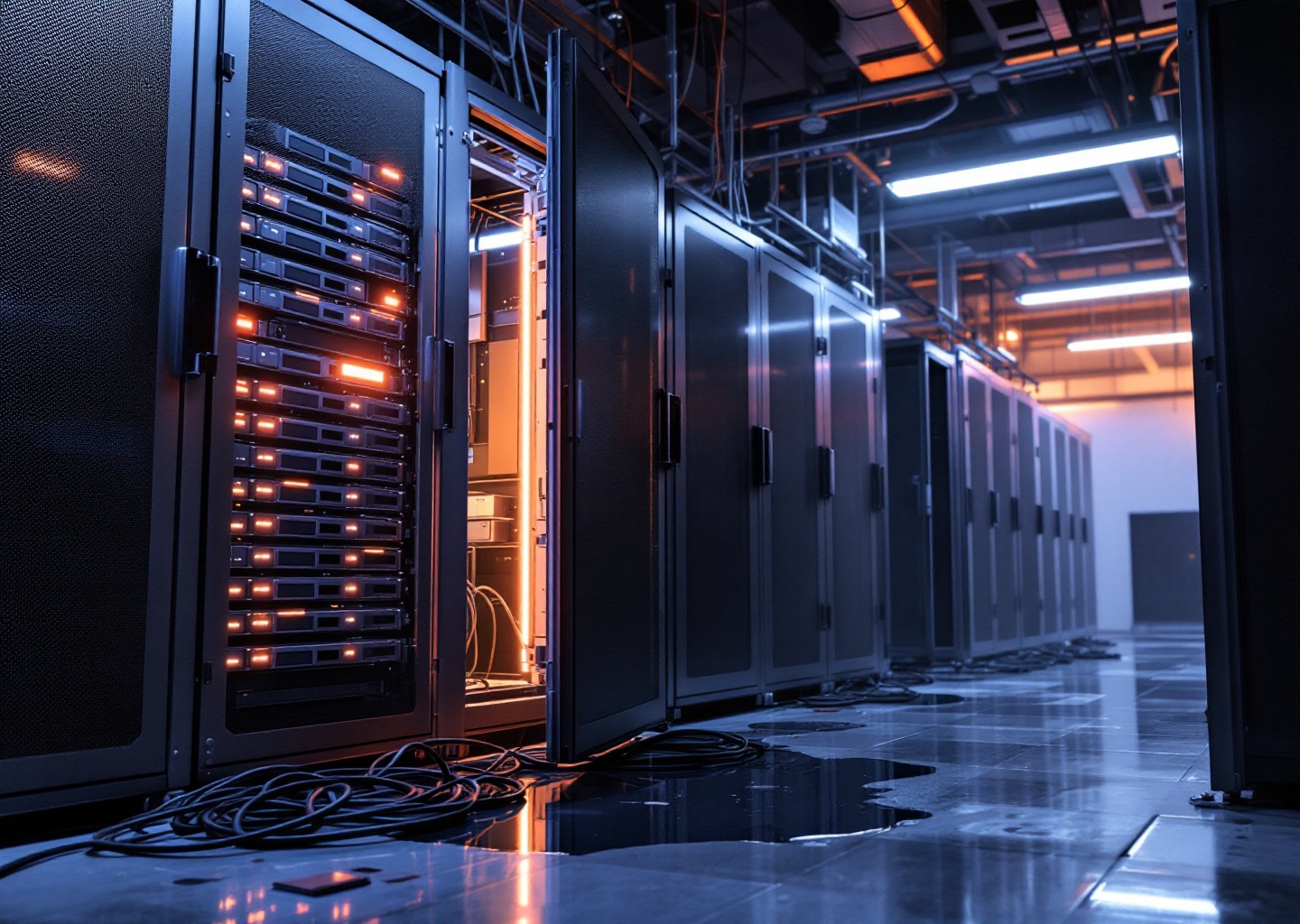 Ransomware guidato ia all'opera su rete aziendale con database cifrato