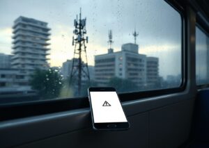 Schermata smartphone con funzione sicurezza Android attiva che segnala una rete sospetta