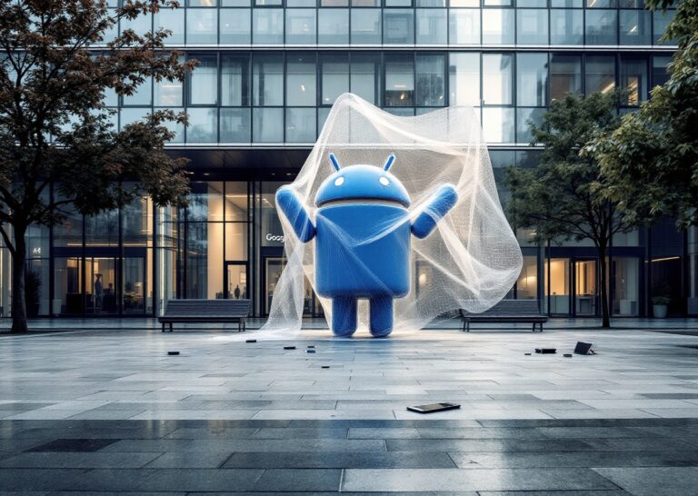 Interfaccia Google che mostra google dati di ricerca e opzioni IA su Android