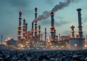 Impianto che converte plastica jet fuel da rifiuti plastici in carburante per aerei