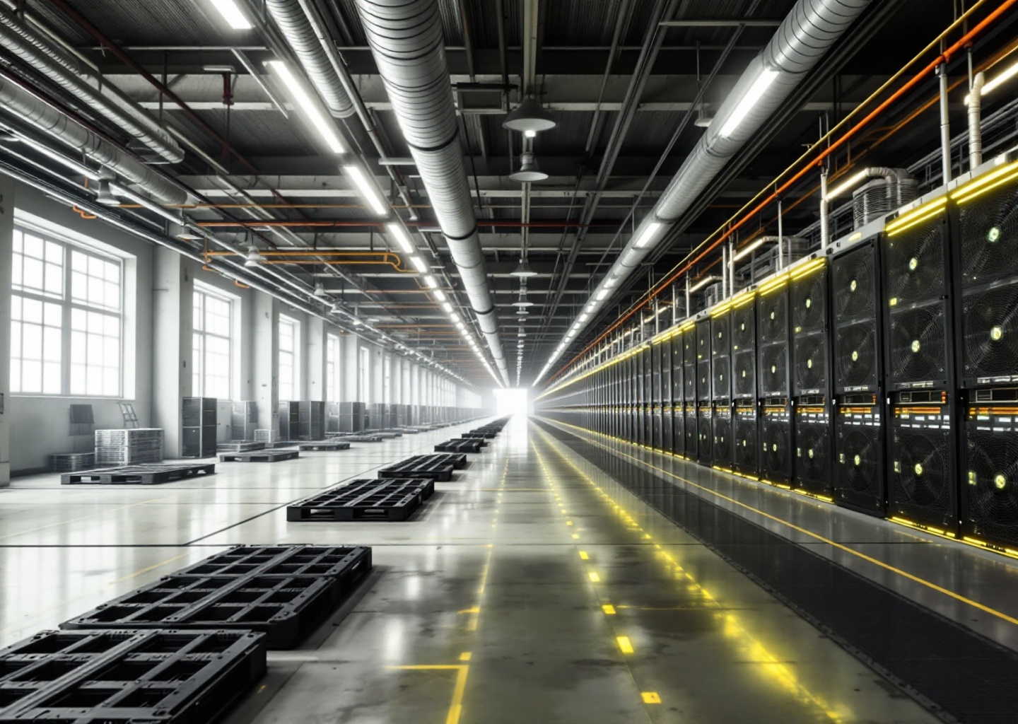 Ai cryptomining con 320.000 GPU e consumo energetico di 112MW