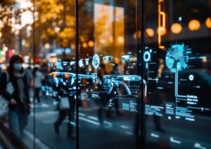 Alibaba occhiali ai in esposizione durante il boom delle vendite in Cina