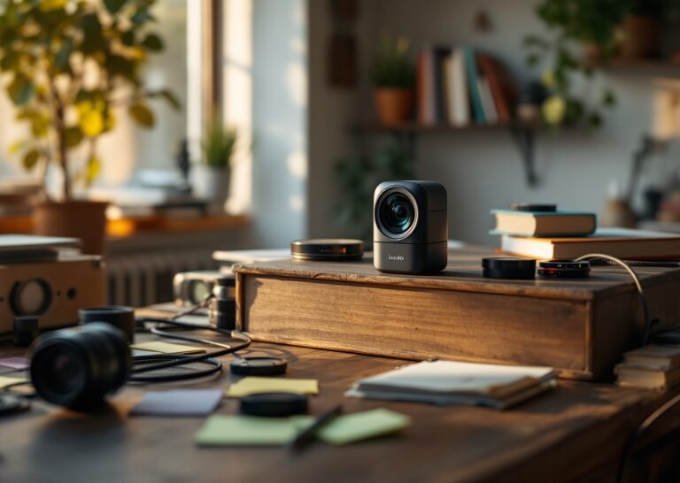 Insta360 luna ultra pocket camera compatta con doppia ottica e sensore da 1 pollice