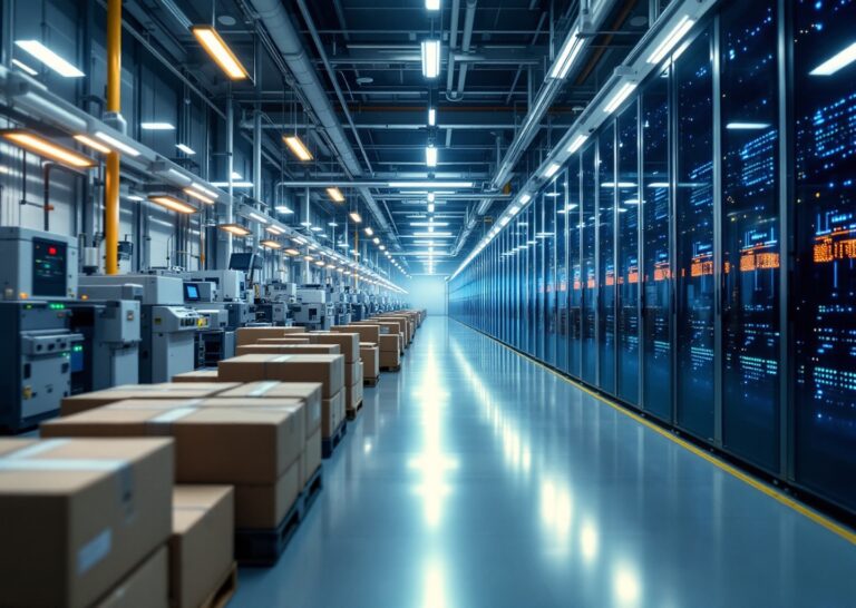 Linea produttiva chip ottici durante l'espansione capacità chip ottici globale