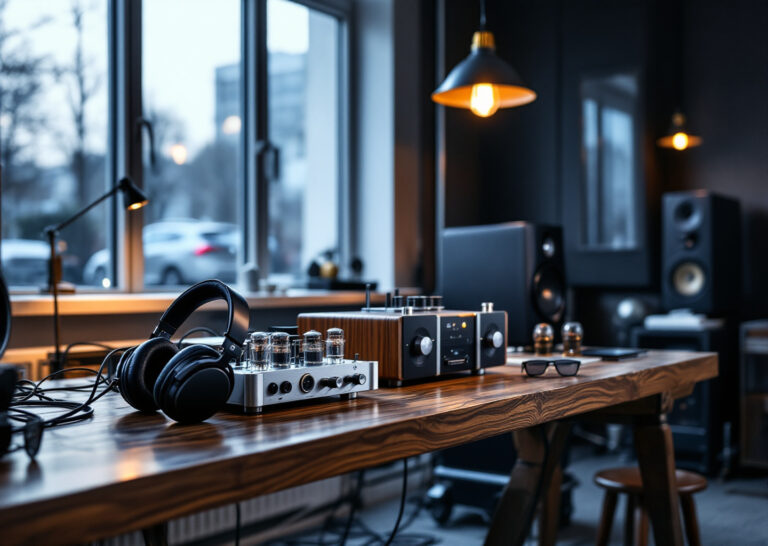 Laboratorio Bose con ingegneri e dispositivi hi-tech, esempio di tecnologia audio bose nei wearable