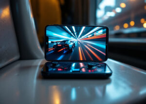 Gaming android 17 su smartphone foldable con controller virtuale a schermo