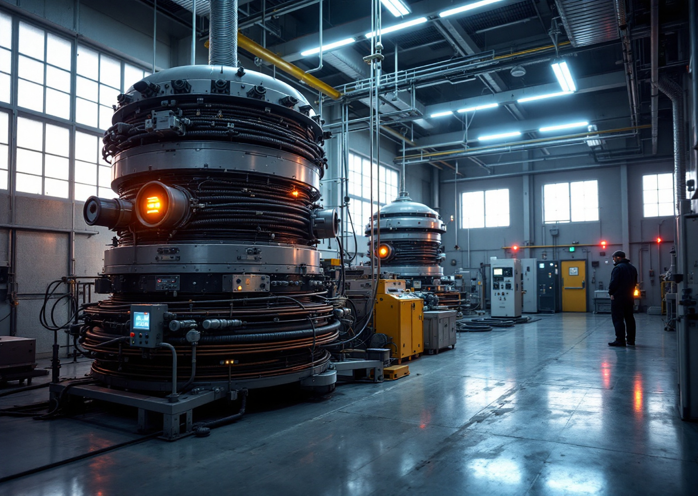 Prototipo pulsed-power LLNL durante test ad alta efficienza per la fusione