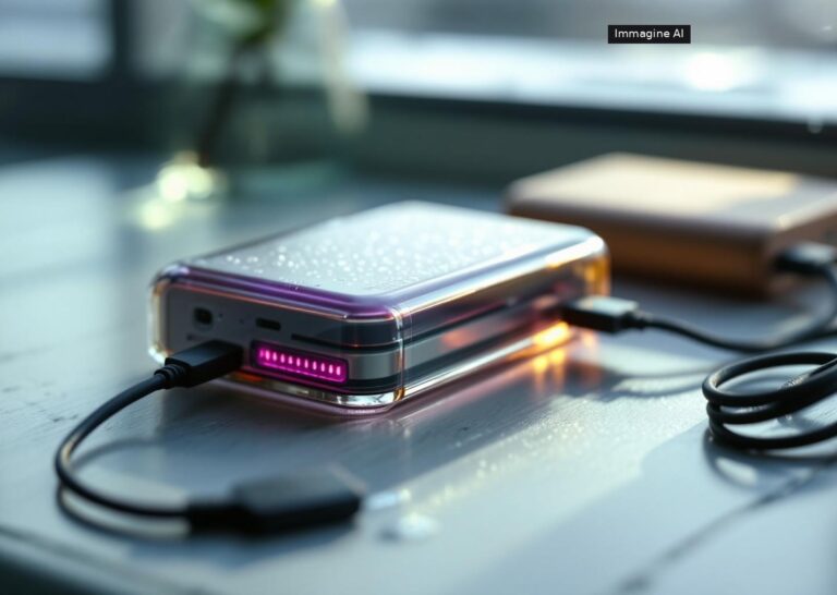 Power bank Belkin con batterie power bank semi-solid-state in primo piano