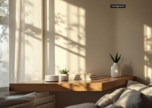 Smart home apple con hub domestico e schermo centrale